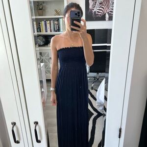 Boohoo Midnight Strapless Dress